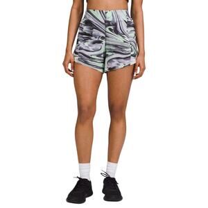 Lululemon Size 4 Paint Glide Warp Multi/Chrome Hotty Hot High Rise Short 4"